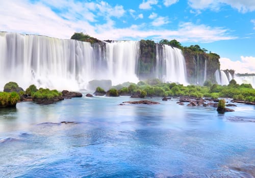 View of the Iguazu Falls, Argentina