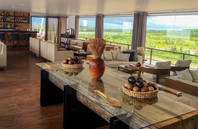 Lounge with panoramic windows